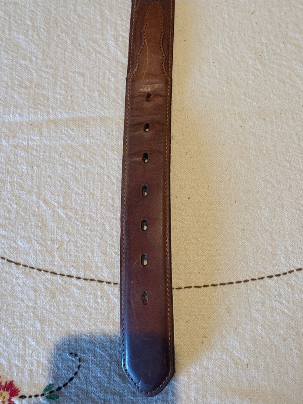 Brown Leather Men's Belt - Classic Casual Dress Style size 36